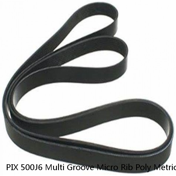 PIX 500J6 Multi Groove Micro Rib Poly Metric 6 ribbed V Belt  500-J-6 #1 small image
