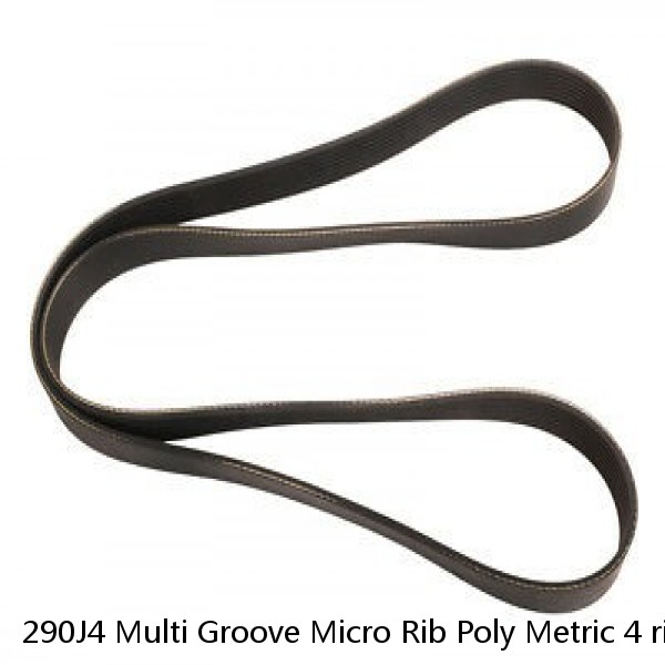 290J4 Multi Groove Micro Rib Poly Metric 4 ribbed V Belt 290-J-4 290 J 4 #1 small image